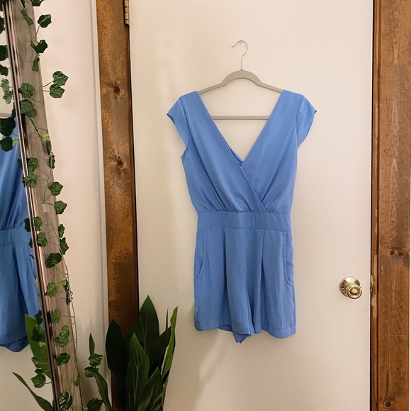 ☼ blue tank romper - Picture 2 of 7
